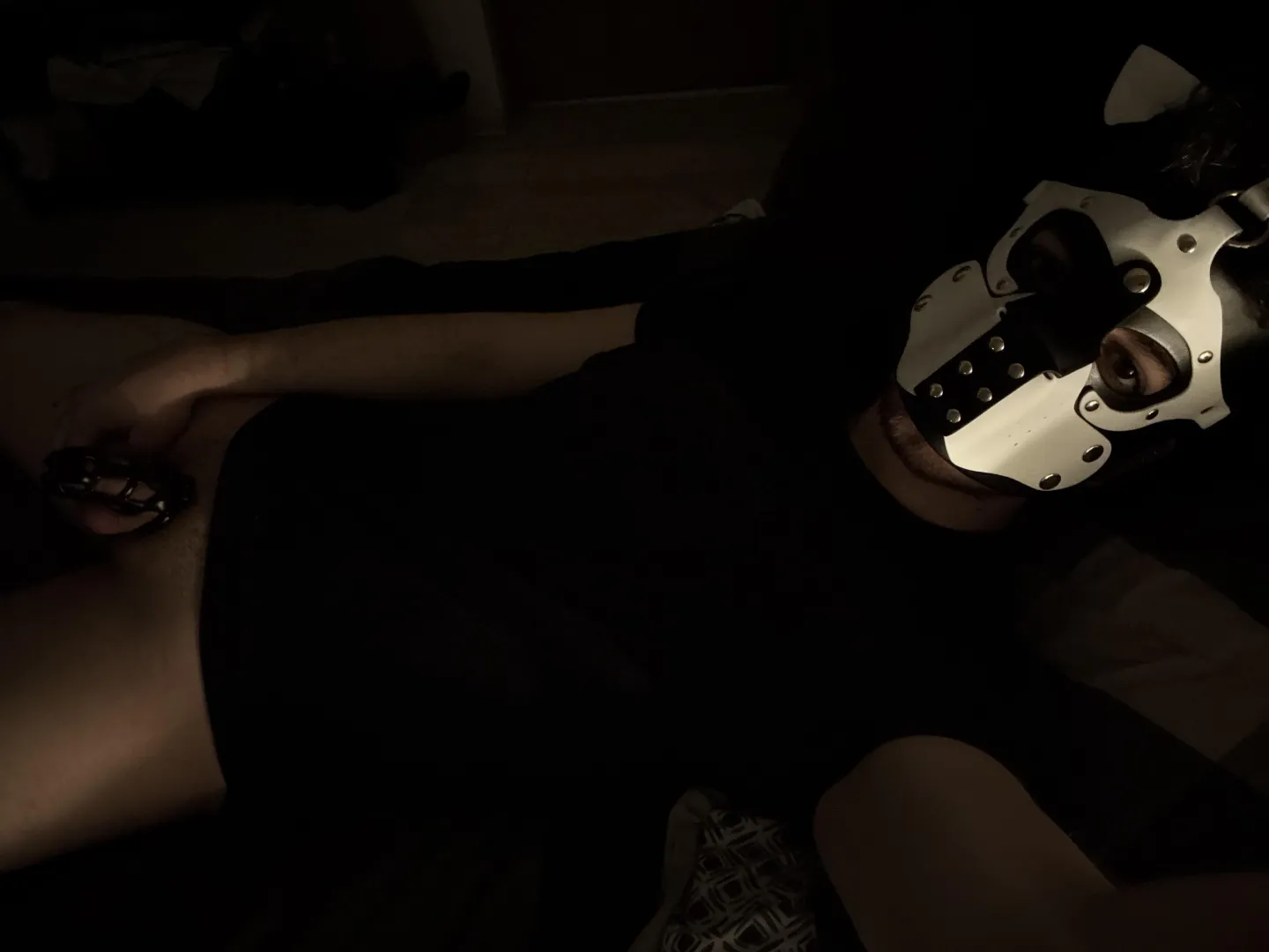 This pup just got his first mask! What should my name be?