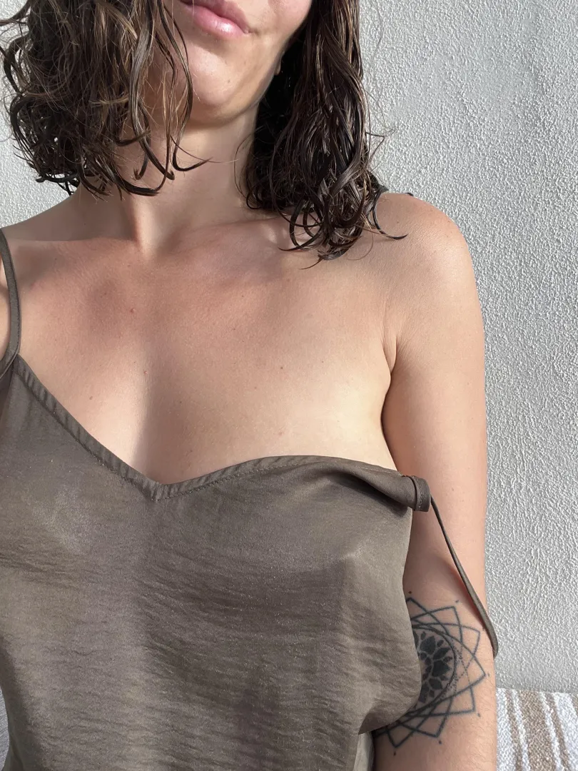 This slip dress is falling off me