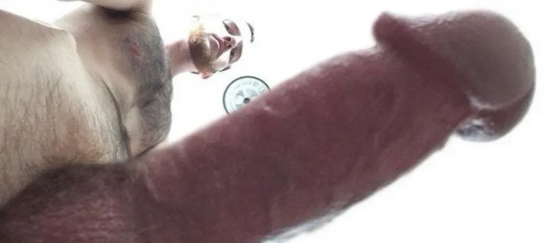 “This thing just keeps getting bigger. Fuck it’s so heavy. Think you could help me out down there?”