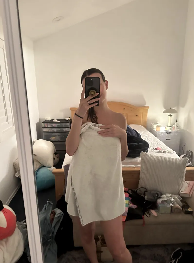 this towel won't be on my body for more than another thirty seconds