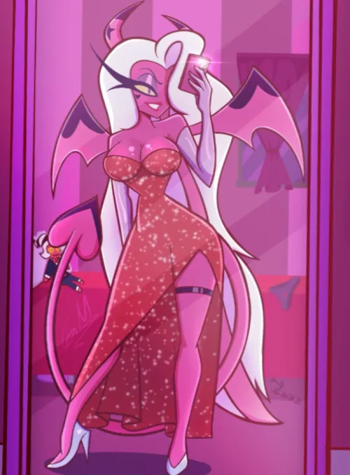 Those sexy curves look perfect in that red dress (GateteJack4)