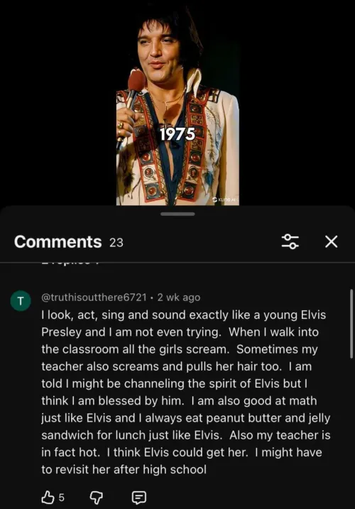 “Three things had the women flocking: Elvis, Italian, and from New York”