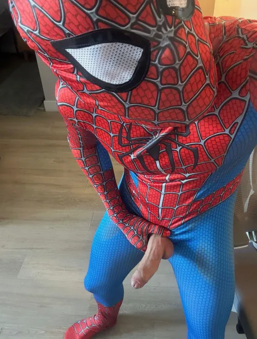 through my costume haha