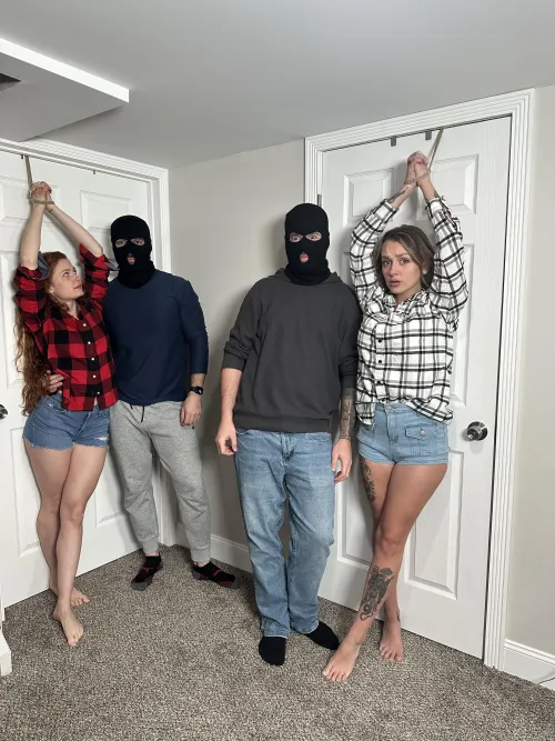 Tied and about to be used