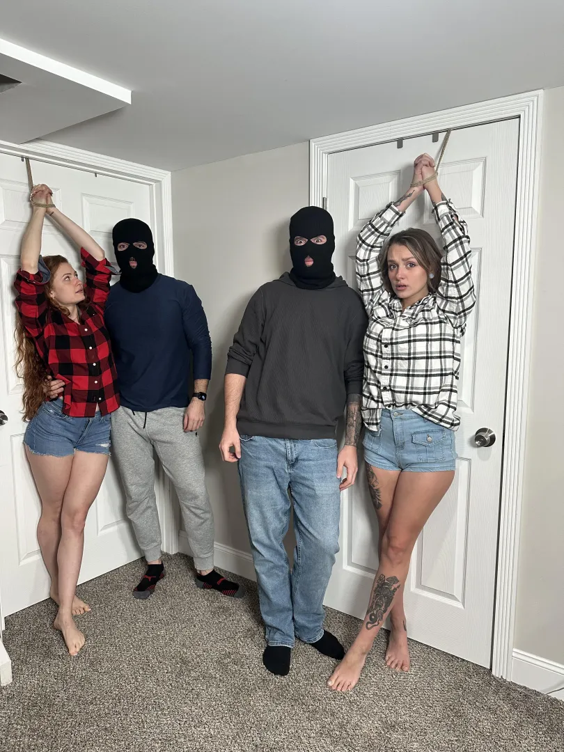 Tied and about to be used