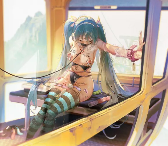 Tied up and overstimulated on the ski lift, free to use to fill a condom up