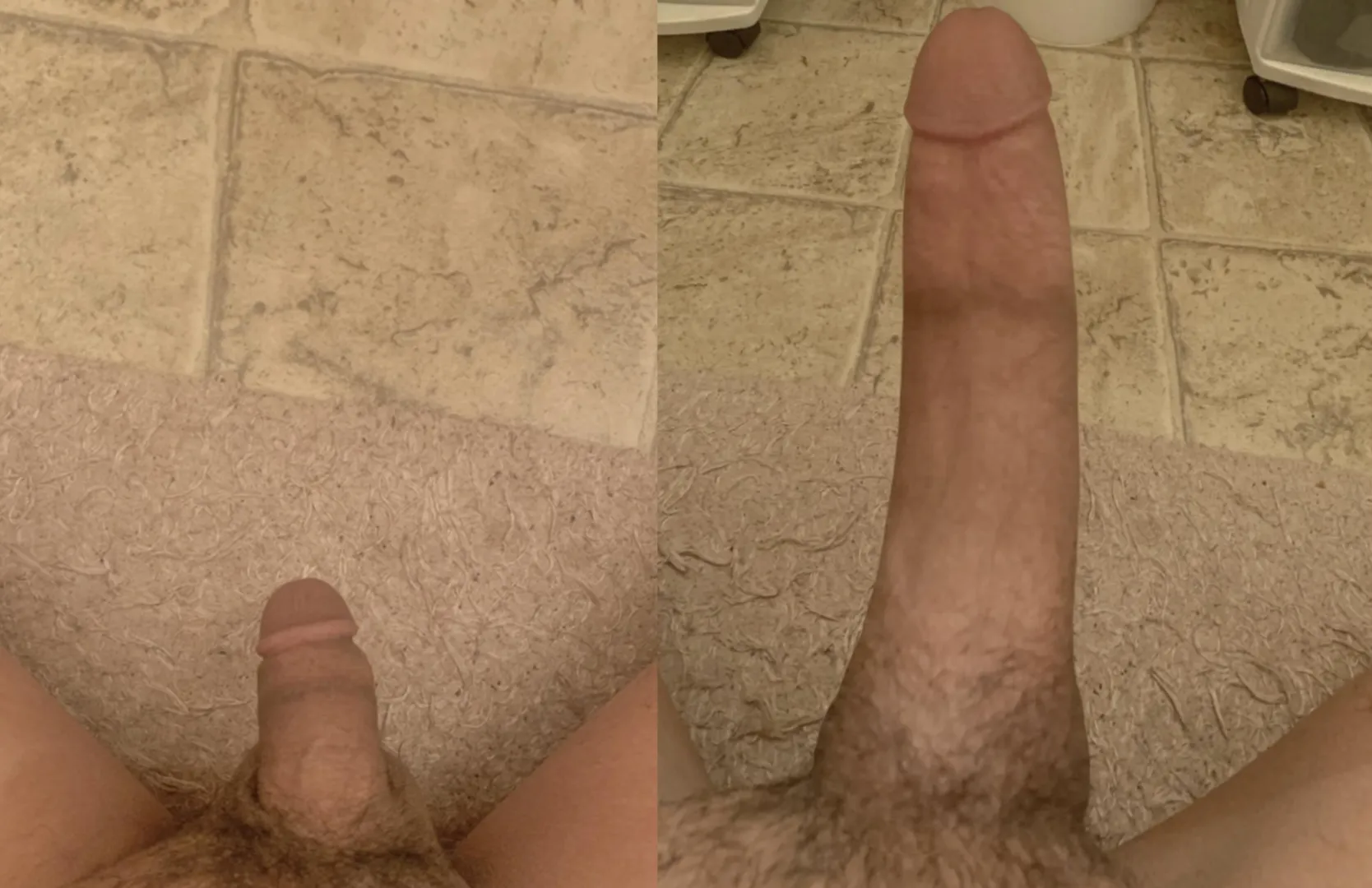 Tiny dick to average