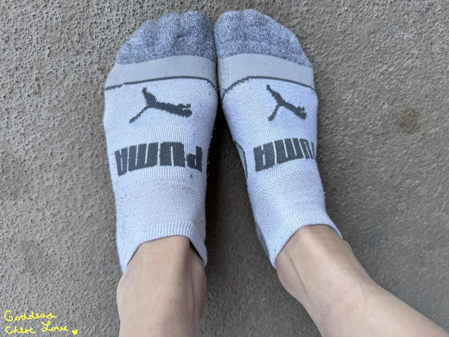tiny puma socks.