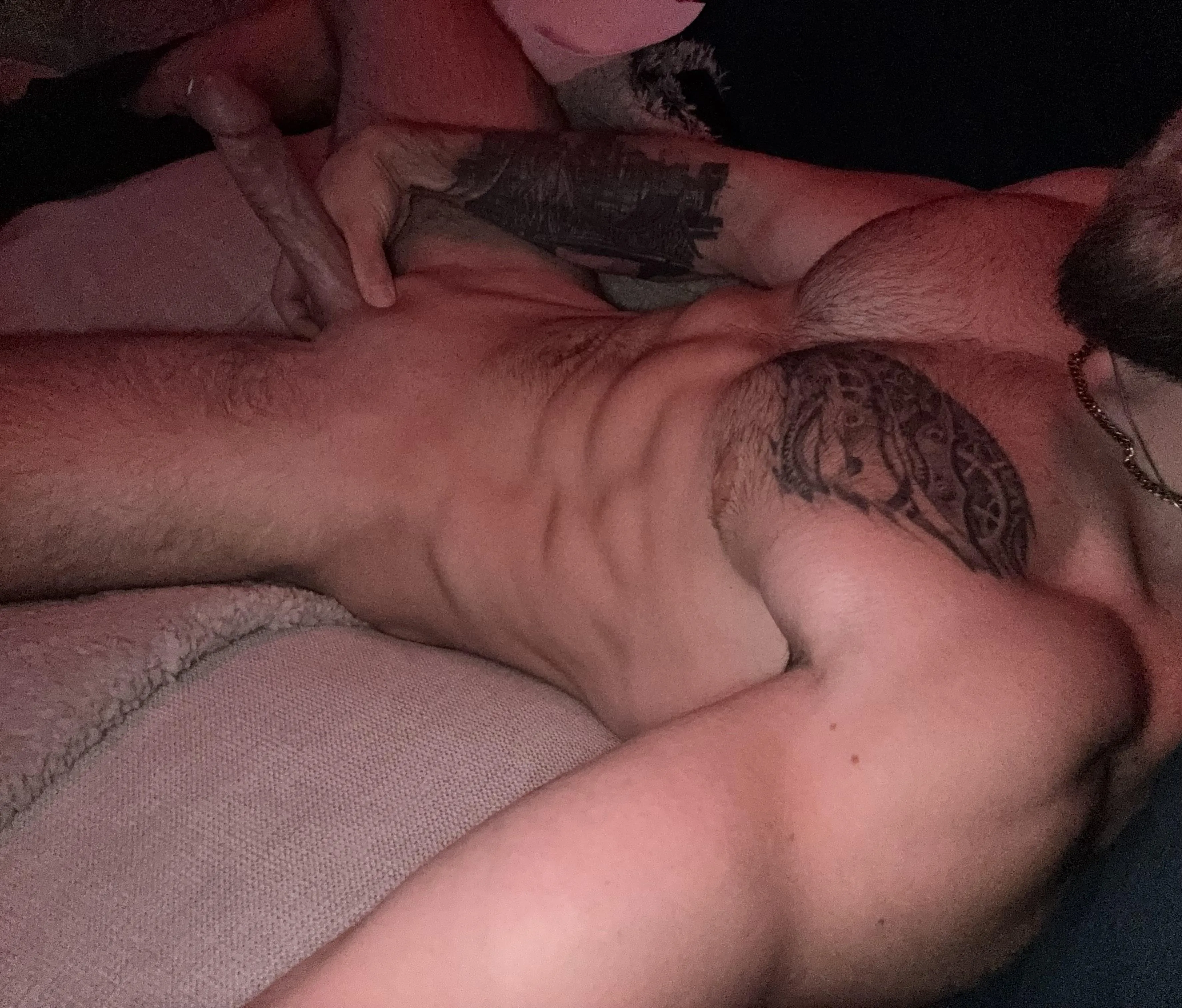 Trace the tattoos with your tongue before you put it in your mouth