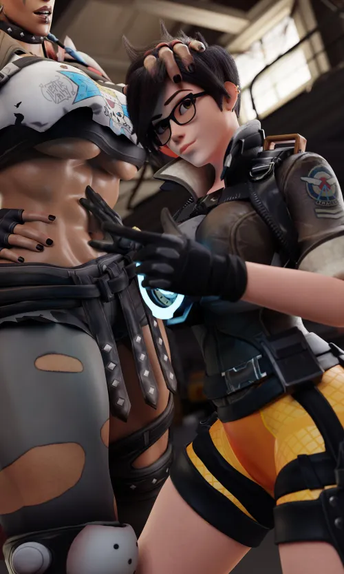 Tracer Loving Junker Queen's Abs (Rhyw)