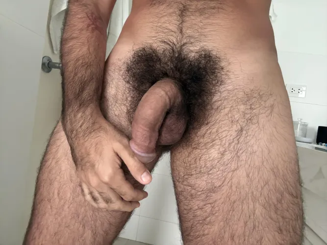 Trail leading to my hairy plumped semi