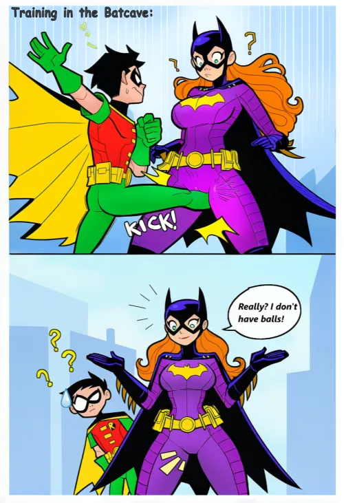 Training In The Batcave (Libbyt1 on Pixiv)