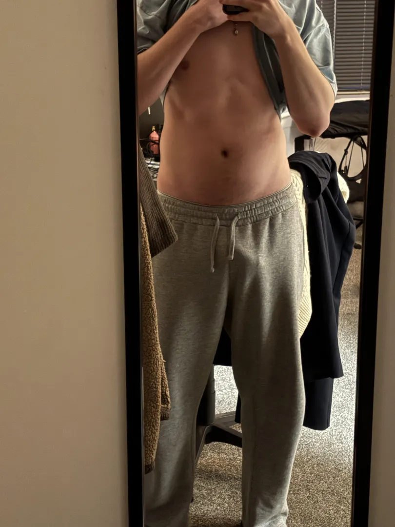 Trying to hide it for the gym