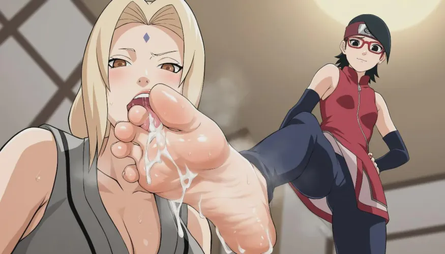 Tsunade et sarada (naruto)