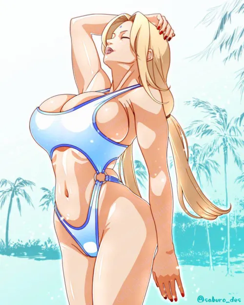 Tsunade showing her new bikini (saburo_des)