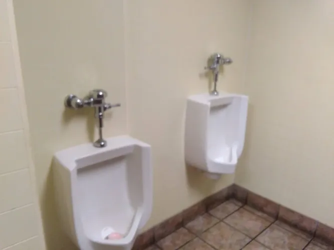 Two urinals at a local Chinese restaurant.
