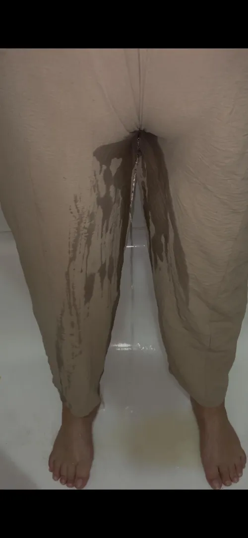 Uh oh  baby made a big pee pee 