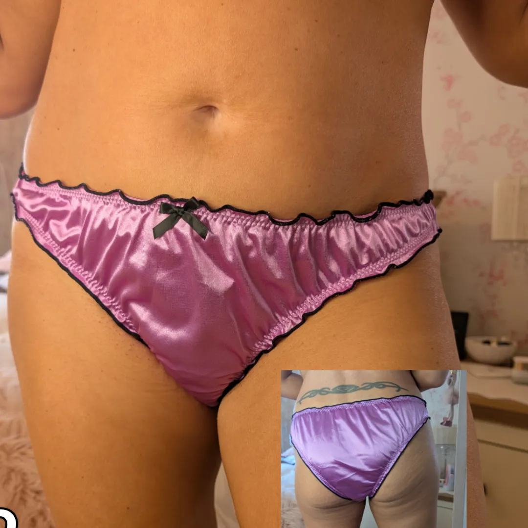 (uk) nice satin panties worn by and 52y mom lots of extras DM