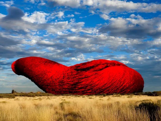 Uluru rock of Australia