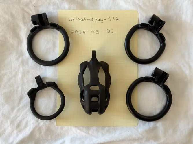 [US/WA][All black: Cobra S cage - 4 Standard, 4 XD, 2 Curved base rings - 5 shaft ring] - SELL