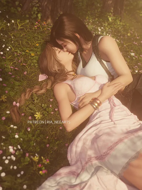 Valentine's Day with Aerith and Tifa (Ria)