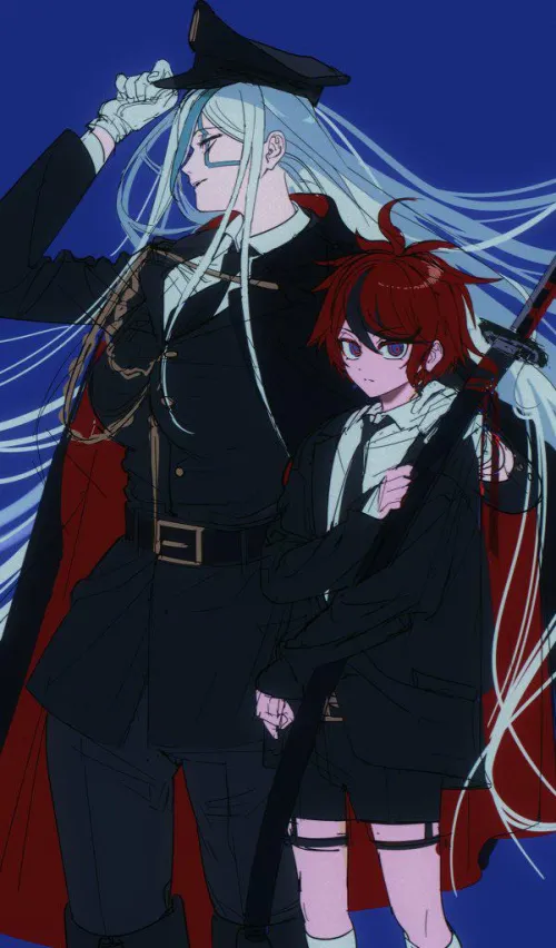 V’ehxness and Takumi [The Hundred Line] (pabitelsafe3)