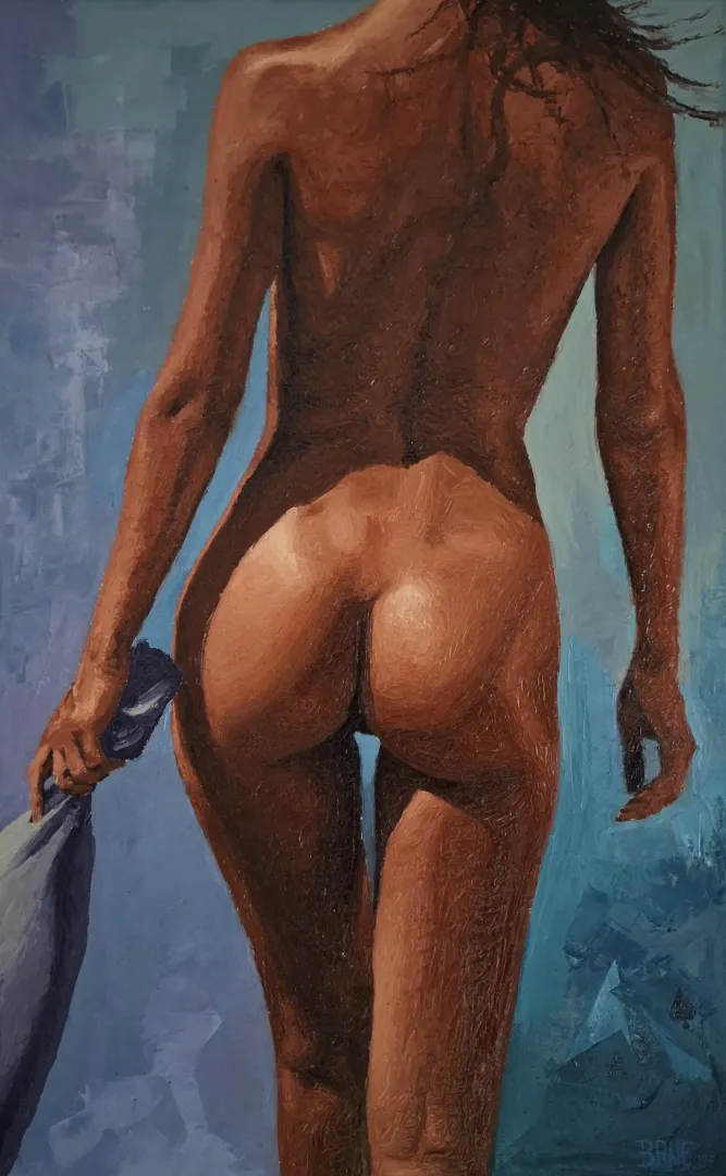 Velvet Secret, oils, palette knife