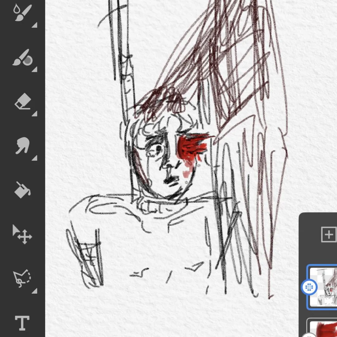 Very lazy doodle of the actual eyefucking