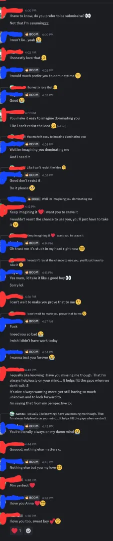 Very new to femdom... Am I doing it right (I'm the red/dom in the screenshot)? It intrigues me so much, but I've never experienced this dynamic before. I kinda love it. 