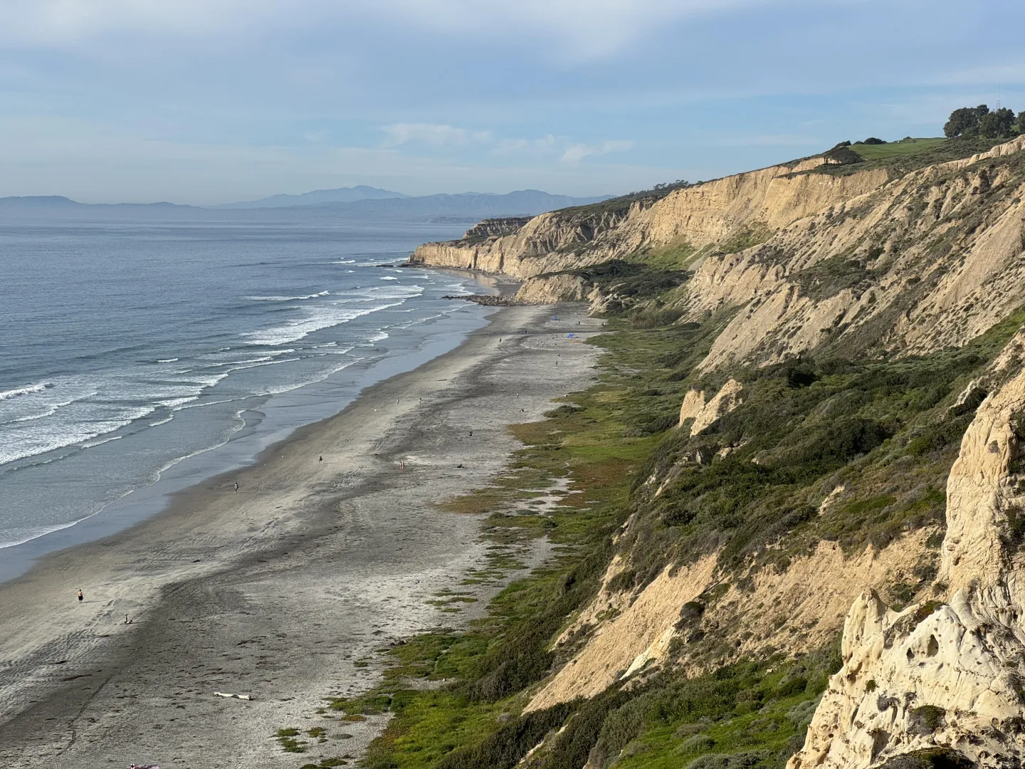 View of the beach today