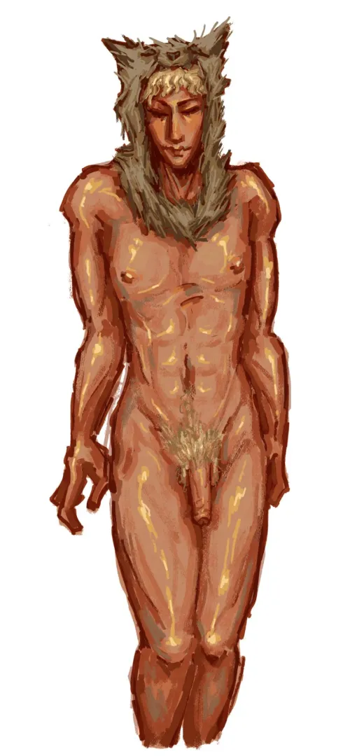 vulpes naked and oiled up