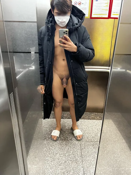 Wanna suck me in the lift?