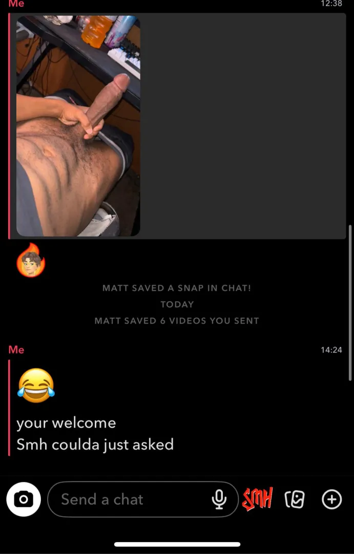 Watch out for @m4t7his he saved vids and doesn’t send…