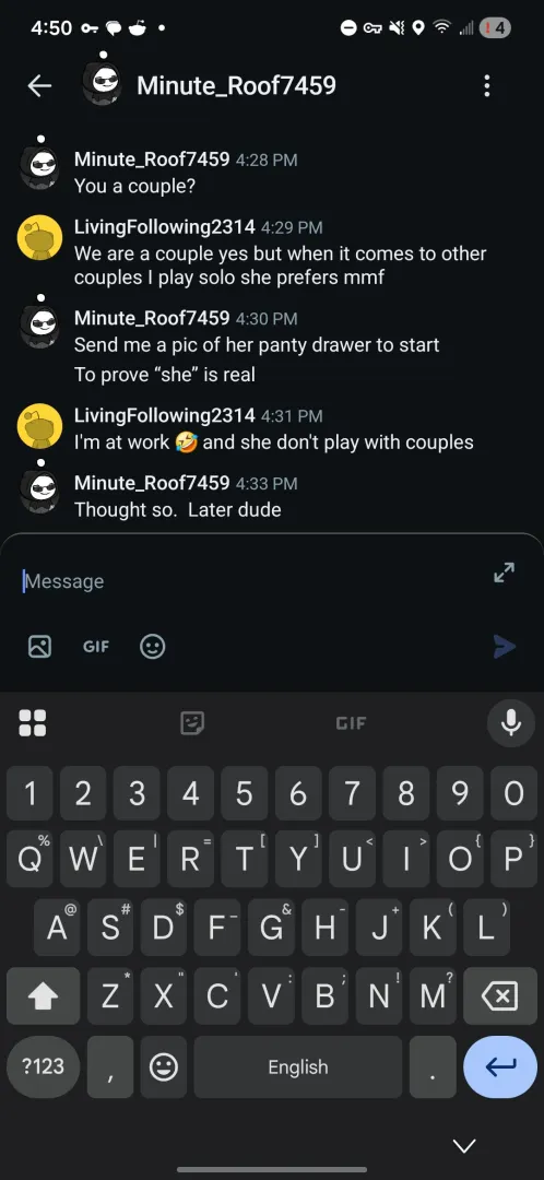 Watch out for this guy he's a weirdo 