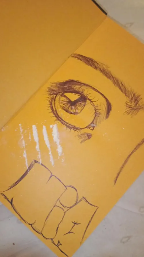 We draw as the snow falls