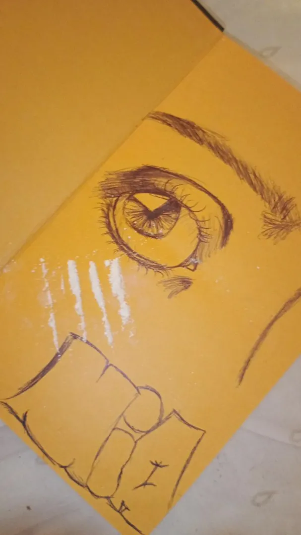 We draw as the snow falls