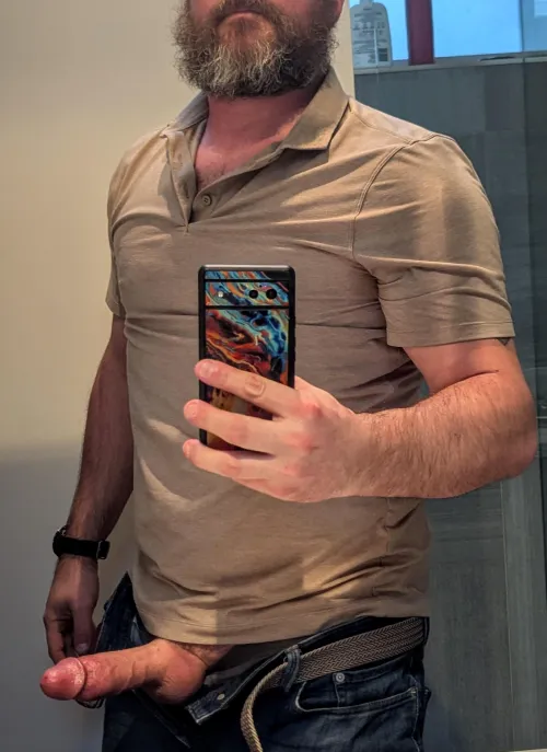 Wearing clothes for once