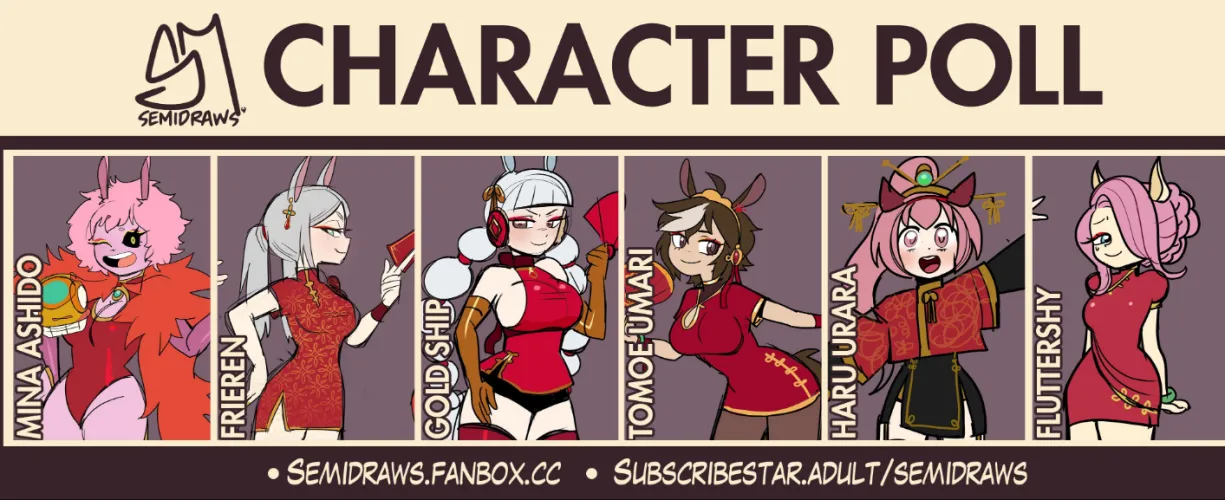 Welcome to the first character poll of the year, inspired by the Chinese New Year and fueled by fire, speed, and pure waifu energy.