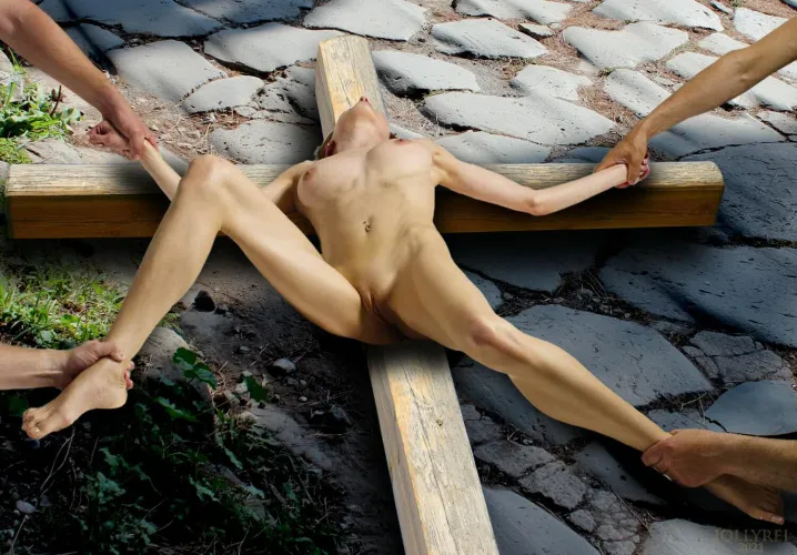 What do you mean we're out of rope?! No matter, just hold her down. Let's get this nailing done quickly!