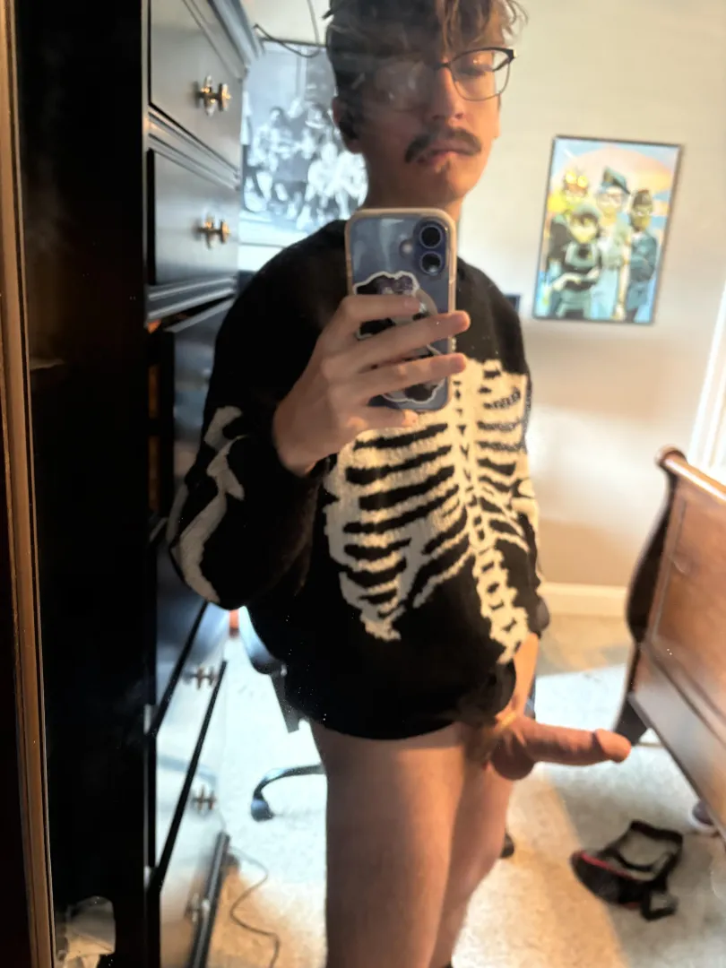 What do you wanna play with? Stache or the bone?