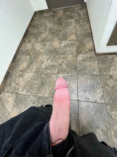 What would you do if you walked into the public restroom and saw this cock?