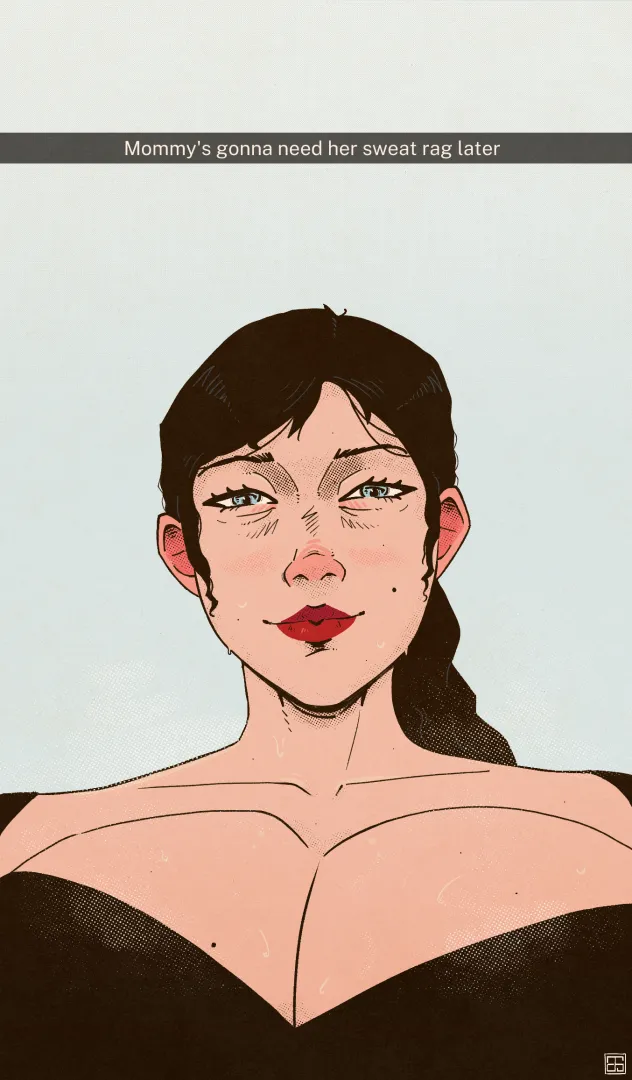 What's gotten her so steamy? [Sweat] [Boobs] [NoAI] (GobSewr/Me)