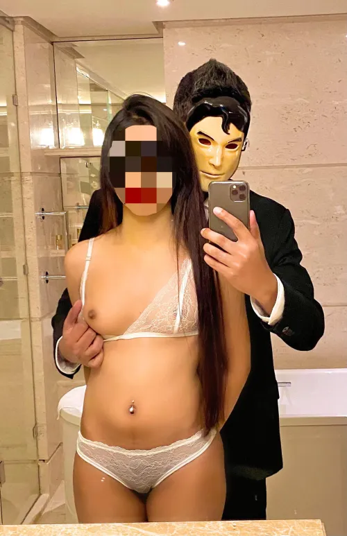 When he wants to show them my titties 