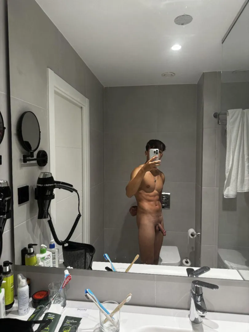 When I'm at home I walk naked