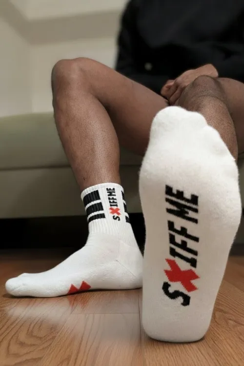 When the socks say 'sniff me,' you know that's an invitation you can't ignore! 