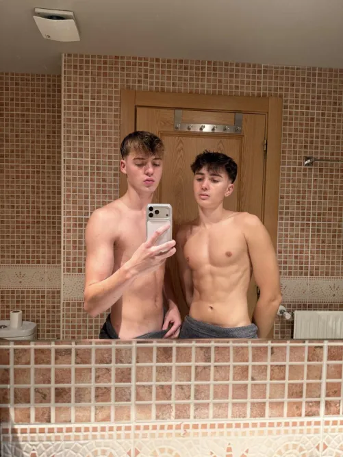 When we woke up we took pictures