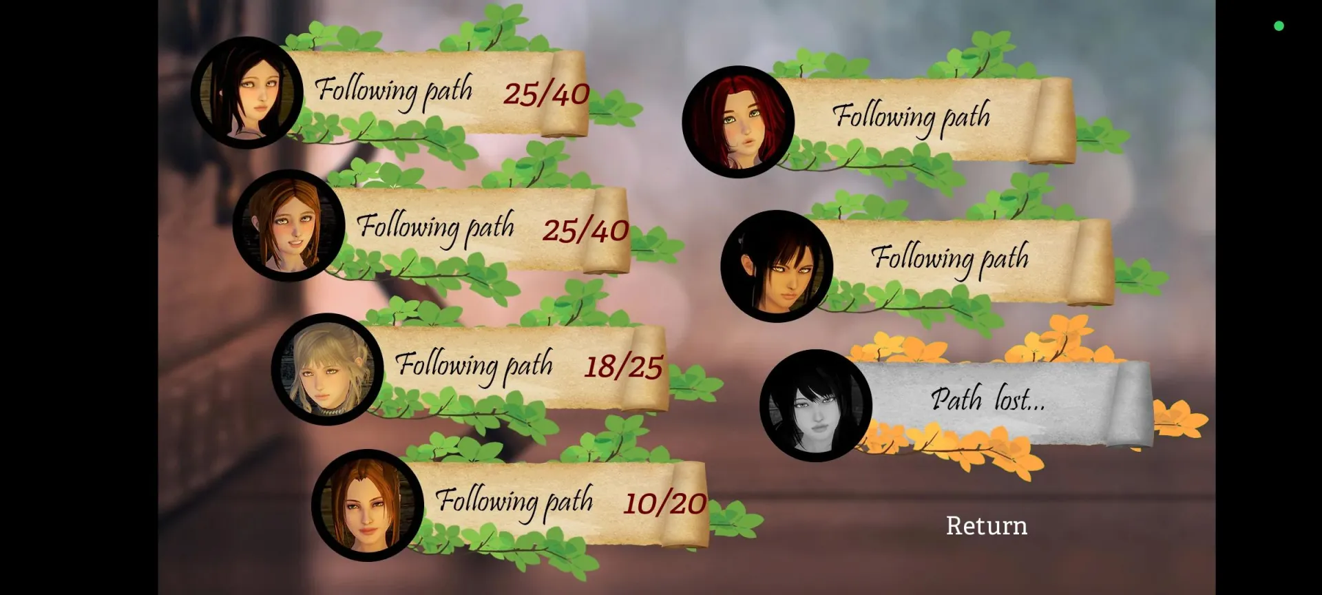 Where do i go back to get aiko's path?