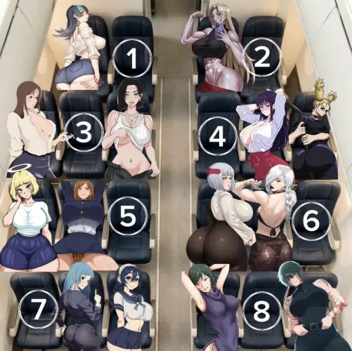 Which seat will you take for an 8 hour flight?