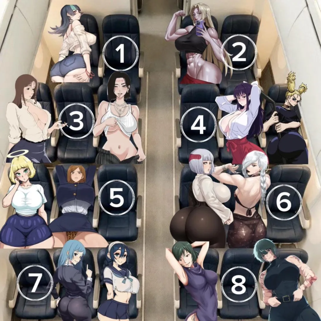 Which seat will you take for an 8 hour flight?