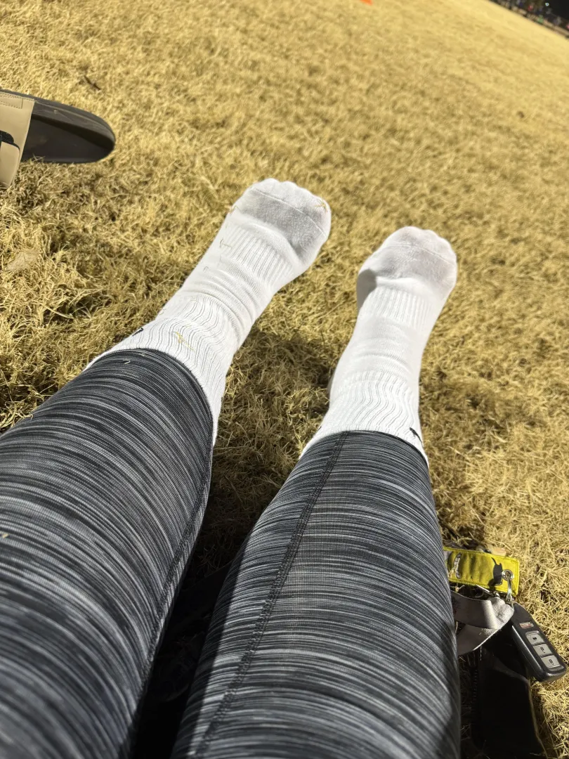 White Nike socks before a big work out!